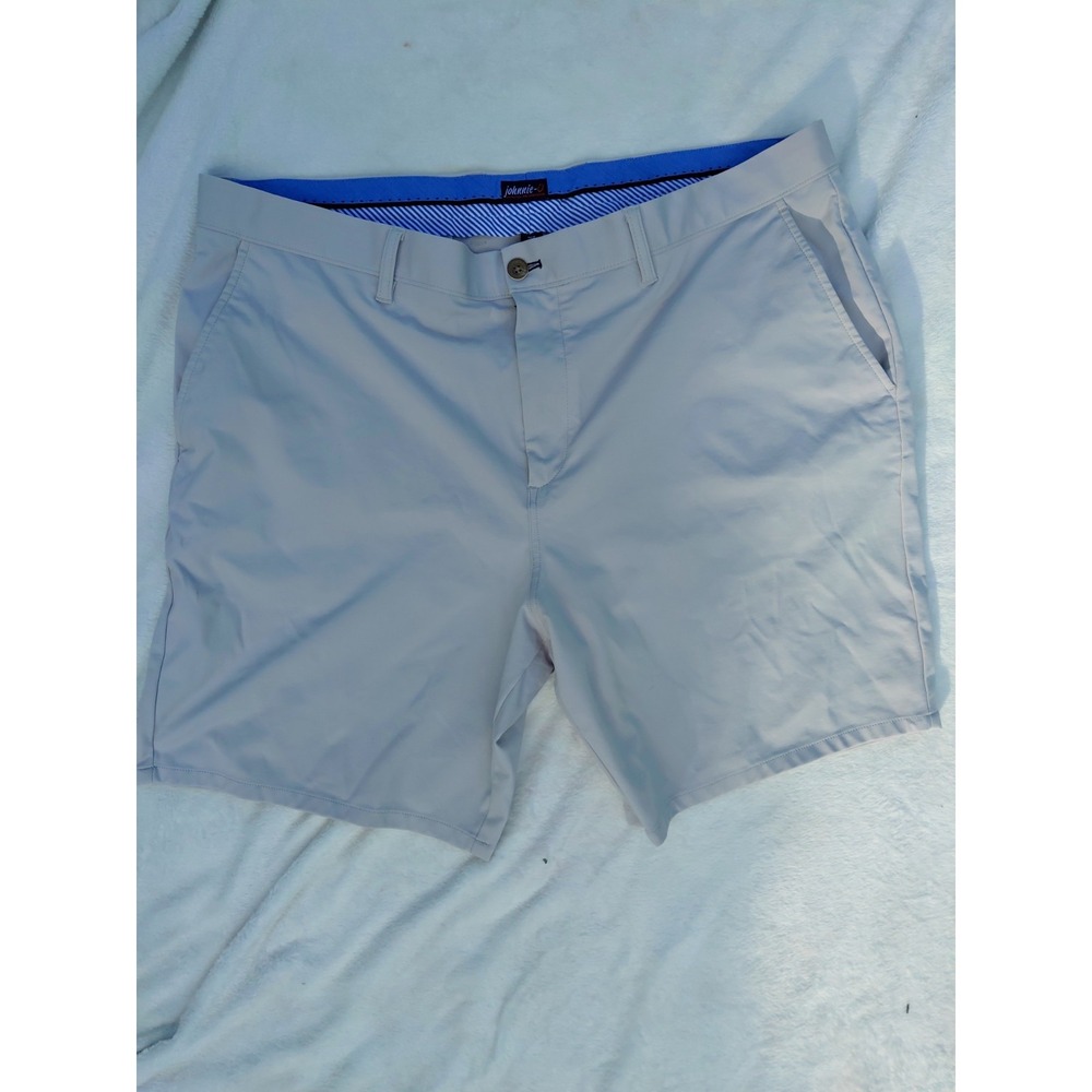 Johnnie-O Prep-formance Gray Golf Shorts Men's Size 40 Performance Stretch